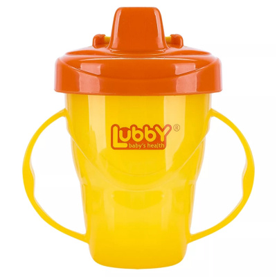 Поильник-непроливайка с твердым носиком Классика Lubby 7293